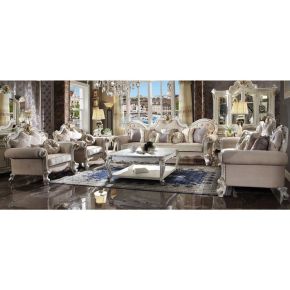 ACME 55465 Picardy - Sofa - Fabric & Antique Pearl - 50"