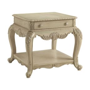ACME 86022 Ragenardus - End Table - Antique White