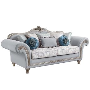 ACME LV01112 Pelumi - Sofa - Light Gray Linen & Platinum - Finish