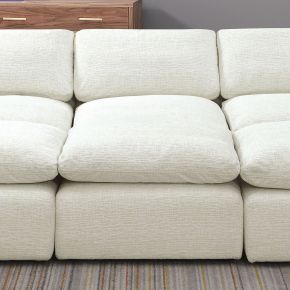 Furniture of America CM6974BG-AC Joel - Armless Chair - Cream