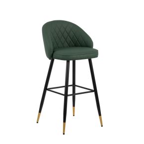 New Classic SAF199-BS-FGR New Classic SAF199-BS-FGR Oliver - Vegan Leather Bar Chair (Set of 2) - Green