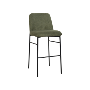 New Classic STH4023-BS-GRN Erik - Bar Chair With Black Metal Frame (Set of 2) - Green