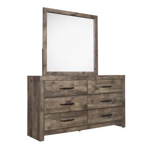 New Classic 00-6303-DM Misty - 2 Piece Dresser & Mirror Set - Gray / Beige