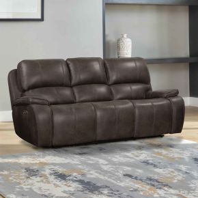 New Classic U093-30P2-CHG New Classic U093-30P2-CHG Brookings - Sofa With Power Headrest & Footrest - Charcoal Gray