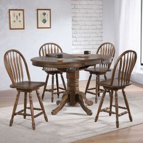 Liberty Furniture 186-CD-5GTS Carolina Crossing - 5 Piece Gathering Table Set - Brown