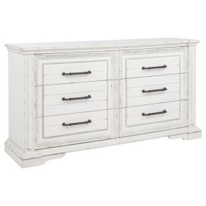 Coaster Fine Furniture 215873 Mckinney - 6-Drawer Bedroom Dresser Cabinet - Vintage White