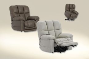 Jackson Furniture Industries 4820-1468/26 Jackson Furniture Industries 4820-1468/26 Rivers - Power Lift Lay Flat Recliner With Dual Motor &Amp; Extended Ottoman - Pebble