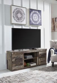 Ashley Furniture EW0200-268 Derekson - LG TV Stand w/Fireplace Option - Multi Gray