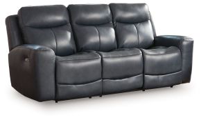 Ashley Furniture PCU1210015 Next Move - Power Reclining Sofa With Adjustable Headrest - Admiral