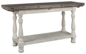 Ashley Furniture T814-4 Havalance - Gray / White - Flip Top Sofa Table