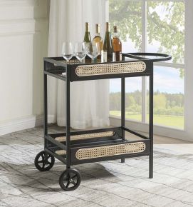 ACME AC01082 Colson - Serving Cart - Black Finish