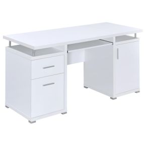 CoasterEveryday 800108 Tracy - 2-Drawer Office Computer Desk - White