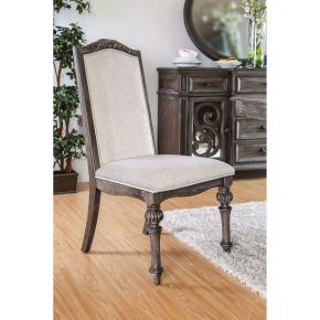 Furniture of America CM3150SC-2PK Arcadia - Side Chair (Set of 2) - Rustic Natural Tone / Ivory