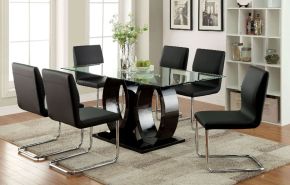 Furniture of America CM3825BK-T-TABLE Lodia - Dining Table - Black