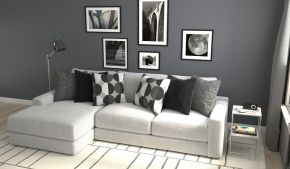 Jackson 4045/73/75-58 Arlo - 2 Piece Oversized Sofa Chaise (LSF Chaise) - Arctic