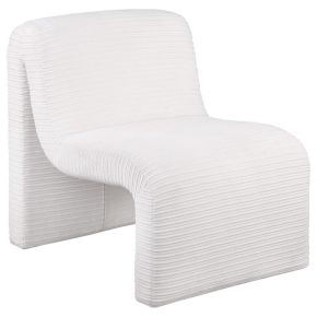 Coaster Fine Furniture 907525 Drayton - Upholstered Curved Armless Accent Chair - Ivory