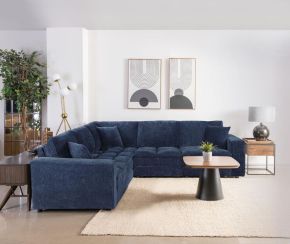 Coaster Fine Furniture 551821-SETB Atlantic - 5 Piece Upholstered Modular Sectional Sofa - Blue