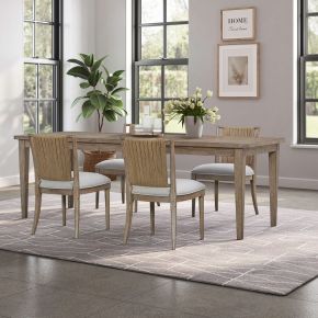 Liberty Furniture 611-CD-5RLS Sheridan Pointe - 5 Piece Rectangular Table Set - Vintage Natural