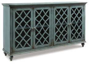 Signature Design by Ashley® T505-762 Mirimyn - Accent Cabinet - Vintage Finish - Antique Teal