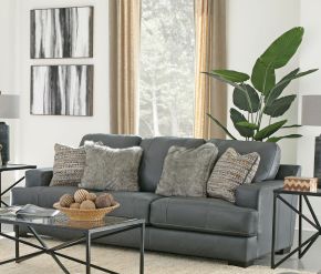 Jackson 450703-1273/58-3073/58 Marco - Leather Sofa - Gunmetal