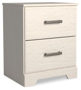Signature Design by Ashley® B2588-92 Stelsie - Two Drawer Night Stand - White