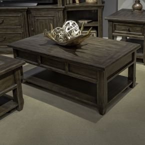 Liberty Furniture 297-OT1011 Paradise Valley - Lift Top Cocktail Table - Dark Brown