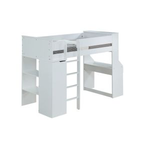 ACME 38060 Ragna - Twin Loft Bed With Desk & Wardrobe - White