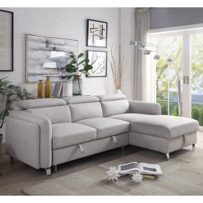 ACME 56040B Reyes - Sectional Sofa - Gray
