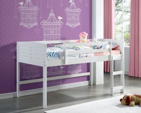 Furniture of America CM-BK967T Abigail - Twin Size Loft Bed - White