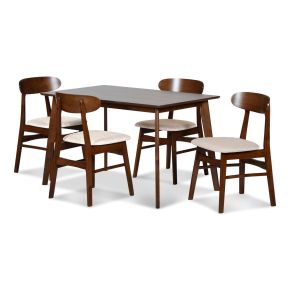 New Classic 40-331N-D4C Morocco - 5 Piece Dining Room Set (Rectangle Dining Table & 4 Chairs) - Natural