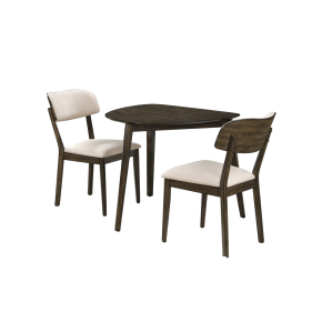 New Classic 40-D1078-D2C Rex - Guitar Pick Corner Table With 2 Chairs - Dark Brown