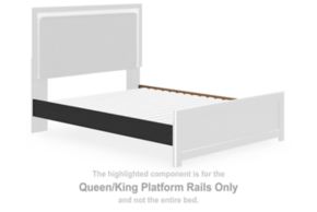 Signature Design by Ashley® PCB3380-95 Zuraleus - Queen/King Platform Rails - Black