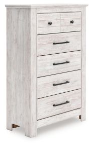 Signature Design by Ashley® PCB1171-46 Makidern - Five Drawer Chest - Whitewash