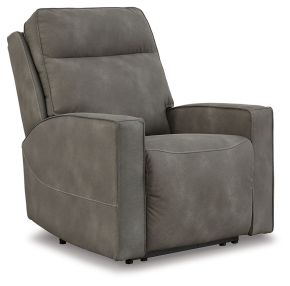 Signature Design by Ashley® 4510206 Next-gen Durapella - Slate - Power Recliner / Adj Headrest