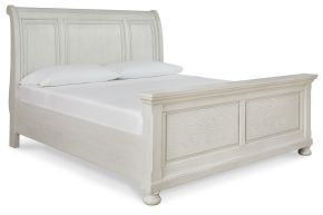 Signature Design by Ashley® B742B22 Robbinsdale - Antique White - King Sleigh Bed