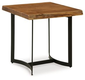 Signature Design by Ashley® T872-3 Fortmaine - Brown / Black - Rectangular End Table