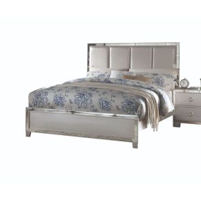 ACME 24827EK Voeville II - Eastern King Bed - Platinum - PU & Platinum