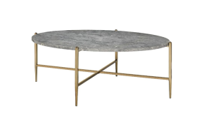 ACME 83475 Tainte - Coffee Table - Faux Marble & Champagne Finish