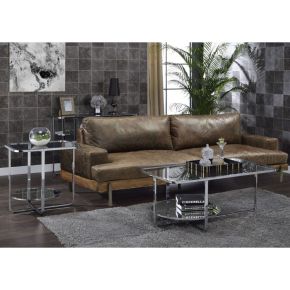 ACME 83930 Hollo - Coffee Table - Chrome & Glass