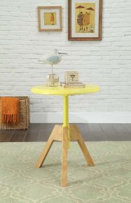 ACME 80337 Lumina - End Table - Yellow & Natural