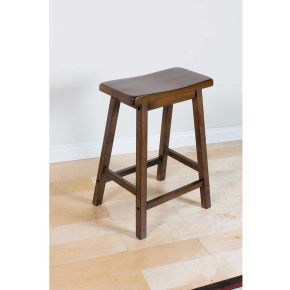 ACME 07304 Gaucho - Counter Height Stool - Walnut Finish