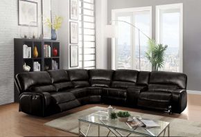 ACME LV54150 Saul - Power Motion Sectional Sofa - Black