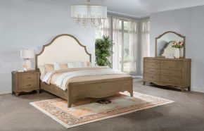 Coaster Fine Furniture 225051Q-S4 Revello - 4 Piece Queen Bedroom Set - Washed Mango