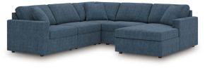 Signature Design by Ashley® 92121S68 Modmax - 5-Piece Sectional With Raf Corner Chaise, With Laf Corner Chair - Ink