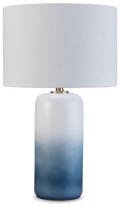 Ashley Furniture L123874 Lemrich - Ceramic Table Lamp - White