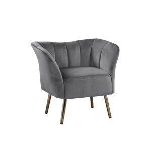 ACME 59797 Reese - Accent Chair - Gray Velvet & Gold