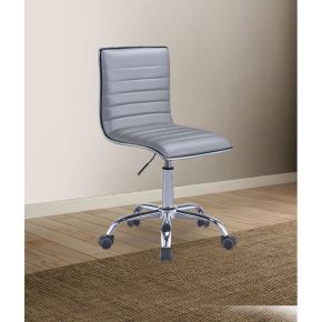ACME 92515 Alessio - Office Chair - Silver PU & Chrome