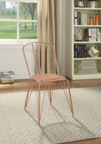 ACME 96790 Orania - Side Chair (Set of 2) - Glossy Rose Gold