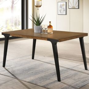 ACME DN02305 Hillary - Dining Table With 2 Leaves - Walnut & Black