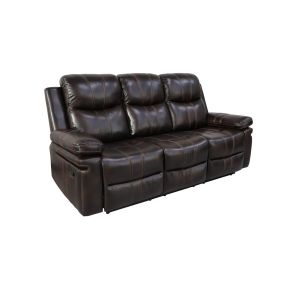 New Classic U6023-30-BRN Kellen - Sofa With Dual Recliner & Drop Down Tray - Brown